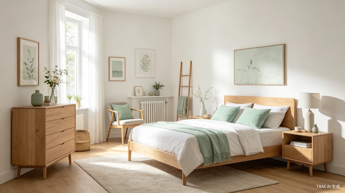 Scandinavian Bedroom - Warm and Serene in the Tropics