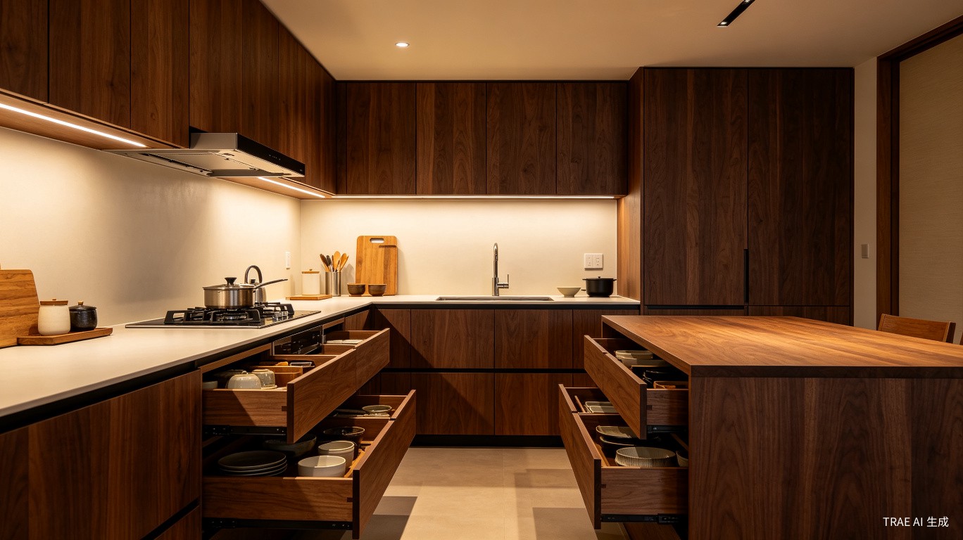 Japanese-Style Compact Kitchen - Optimized Down to the Centimeter